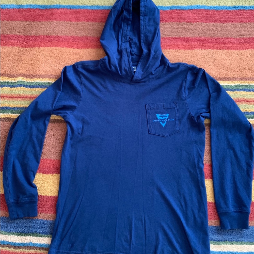Southern Tide Navy long sleeve hoodie